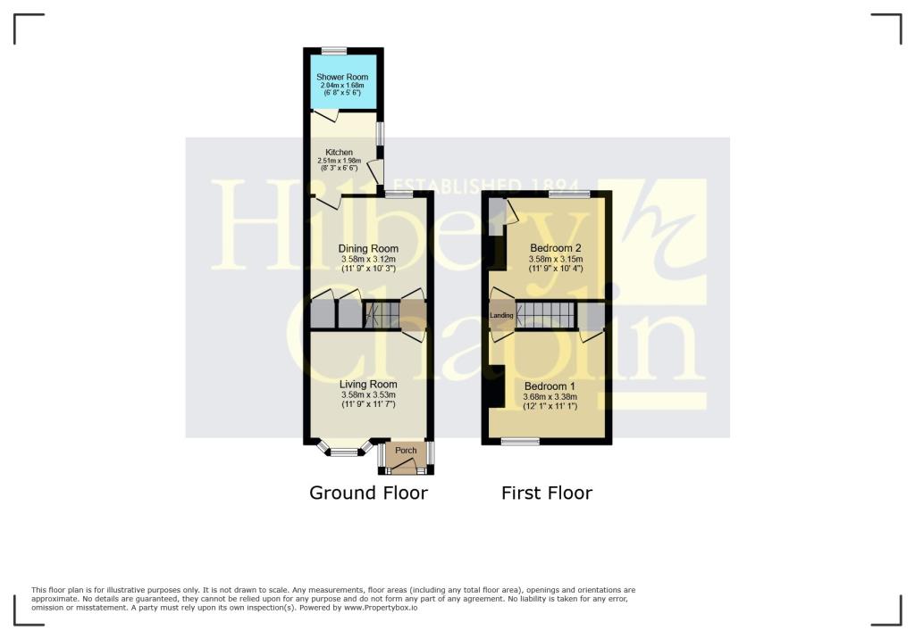 Lot: 173 - TERRACE HOUSE IN NEED OF REPAIR AND RENOVATION - Floor Plan provided by Hilbery Chaplin